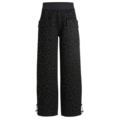 Front - Boss Womens/Ladies Naomi Animal Print Tracksuit Bottoms