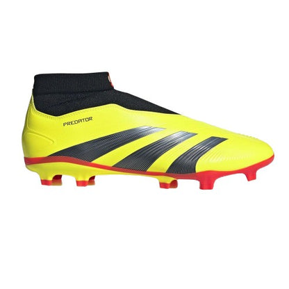 Front - Adidas Unisex Adult Predator League Slip-on Football Firm Ground Boots