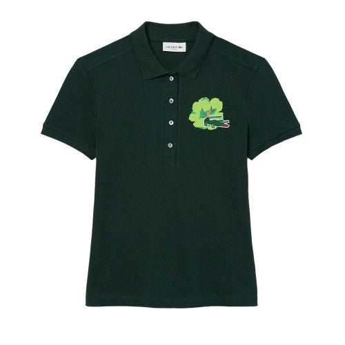Front - Lacoste Womens/Ladies L.12.D Mini Pique Stretch Slim Polo Shirt