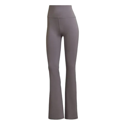 Front - Adidas Womens/Ladies Yoga Studio Flared Tight Leggings