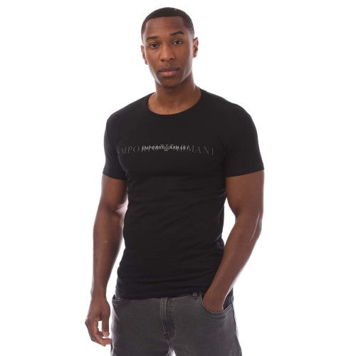 Front - Emporio Armani Mens Crew Neck T-Shirt