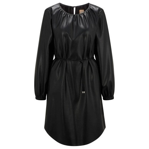 Front - Hugo Boss Womens/Ladies Dejala Faux Leather Dress
