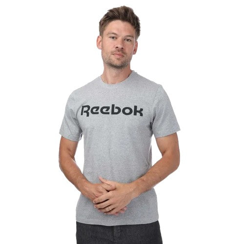 Front - Reebok Mens Series Linear Graphic Logo T-Shirt