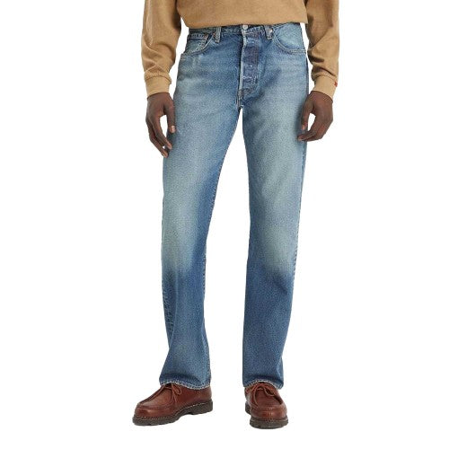 Front - Levis Mens 501 Original Help Me Out Circular Recycled Jeans
