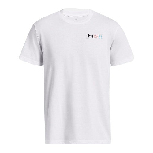 Front - Under Armour Mens Repeat Logo Heavyweight T-Shirt
