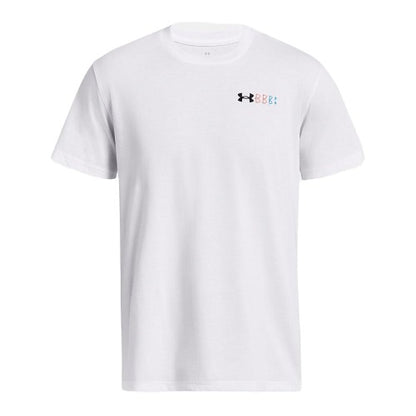 Front - Under Armour Mens Repeat Logo Heavyweight T-Shirt