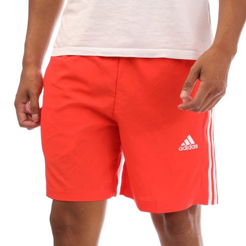 Front - Adidas Mens Essentials Chelsea Aeroready 3 Stripes Shorts