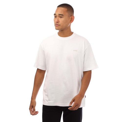 Front - Boss Mens Seasonal Back Print T-Shirt