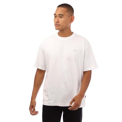 Front - Boss Mens Seasonal Back Print T-Shirt