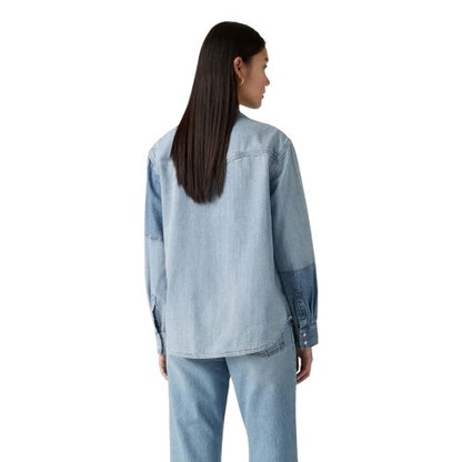 Front - Levis Womens/Ladies Teodora Denim Lightweight Shirt