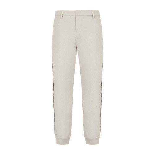 Front - Armani Exchange Mens Cuffed Ankle Trousers