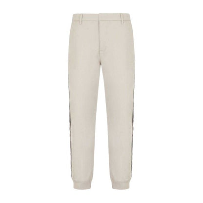 Front - Armani Exchange Mens Cuffed Ankle Trousers