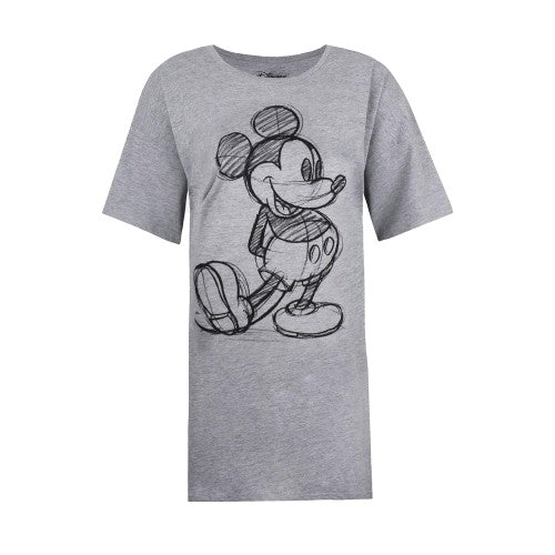 Front - Disney Womens/Ladies Mickey Mouse T-Shirt Dress