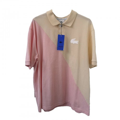 Front - Lacoste Unisex Adult Colour Block Cotton Pique Loose Fit Polo Shirt