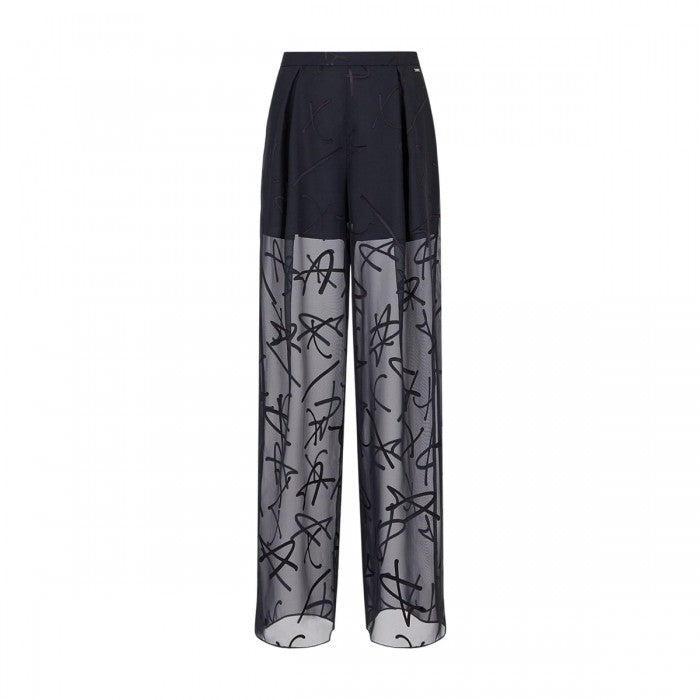 Front - Armani Exchange Womens/Ladies Repeat Logo Trousers