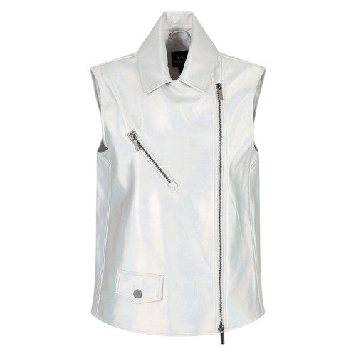 Front - Armani Exchange Womens/Ladies Holographic Gilet