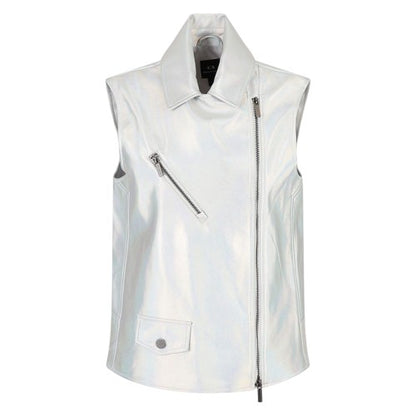Front - Armani Exchange Womens/Ladies Holographic Gilet