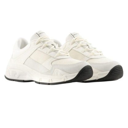 Front - Emporio Armani Mens Leather Trainers