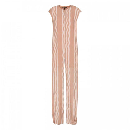 Front - Armani Exchange Womens/Ladies Contrast Striped Jumpsuit