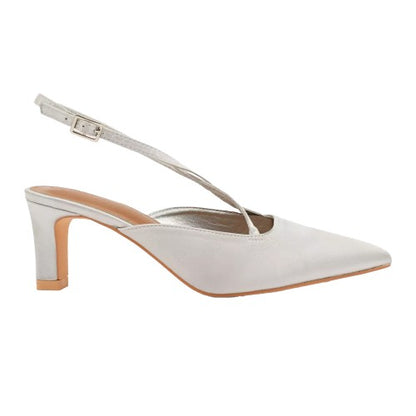 Front - Where´s That From Womens/Ladies Serna Pointed Low Block Heel Shoes