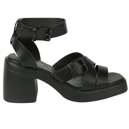Front - Where´s That From Womens/Ladies Buckle Detail Block Heel Sandals