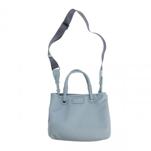 Front - Emporio Armani Logo Faux Fur Lined Shopper Bag