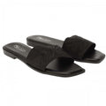 Front - Womens/Ladies Sparkling Strappy Flat Sandals