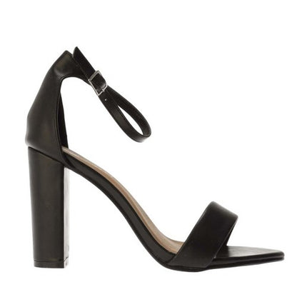 Front - Where´s That From Womens/Ladies Barely There Strappy Block Heel Sandals