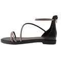 Front - Where´s That From Womens/Ladies Gladiator Sparkling Flat Sandals