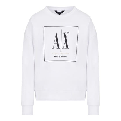 Front - Armani Exchange Womens/Ladies Crew Neck Sweatshirt