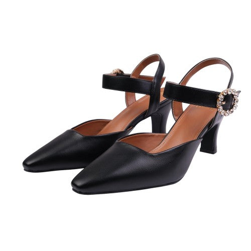 Front - Where´s That From Womens/Ladies New Formal Mid Heel Sandals