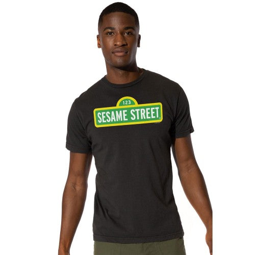 Front - Sesame Street Mens Logo T-Shirt