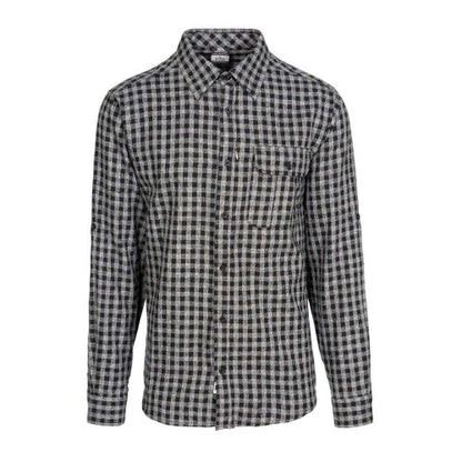Front - Trespass Mens Participate Checked Cotton Shirt