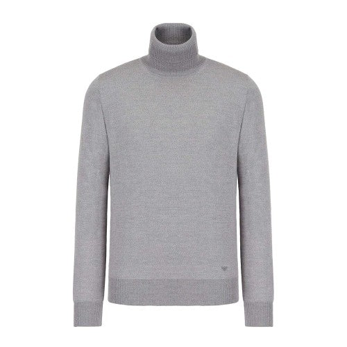 Front - Emporio Armani Mens Roll Neck Sweater Top