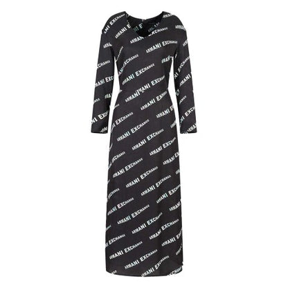 Front - Armani Exchange Womens/Ladies Logo Dress