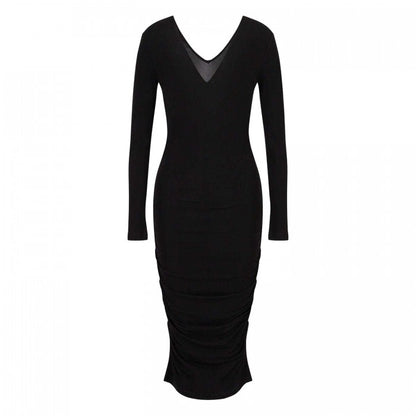 Front - Armani Exchange Womens/Ladies V Neck Bodycon Dress