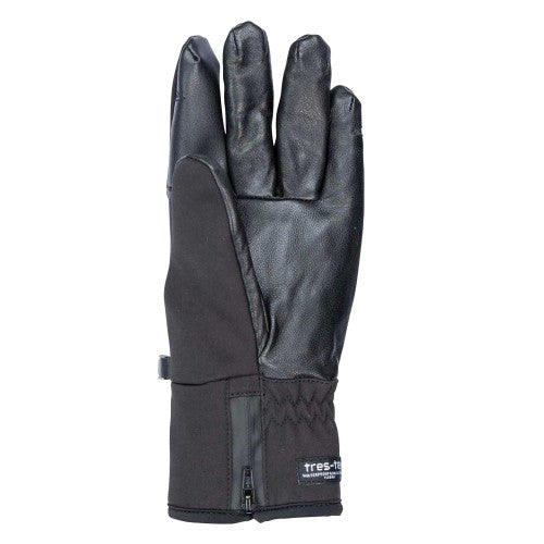 Front - Trespass Unisex Adult Alpini Waterproof Leather Palm Gloves