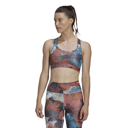 Front - Adidas Womens/Ladies Powerreact Medium Support Training Bra