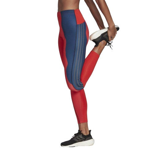 Front - Adidas Womens/Ladies Marimekko Run Icons 3 Stripes Leggings