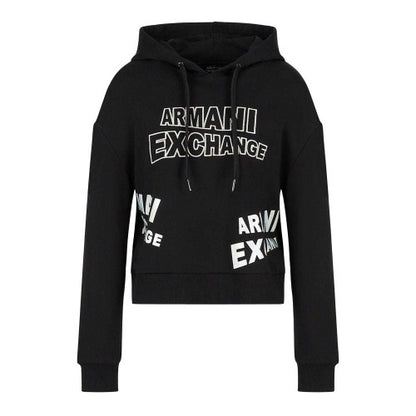 Front - Armani Exchange Womens/Ladies Pull Over Hoodie