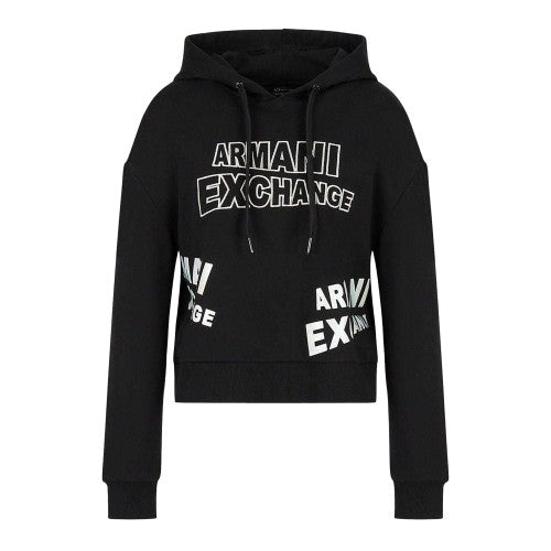 Front - Armani Exchange Womens/Ladies Pull Over Hoodie