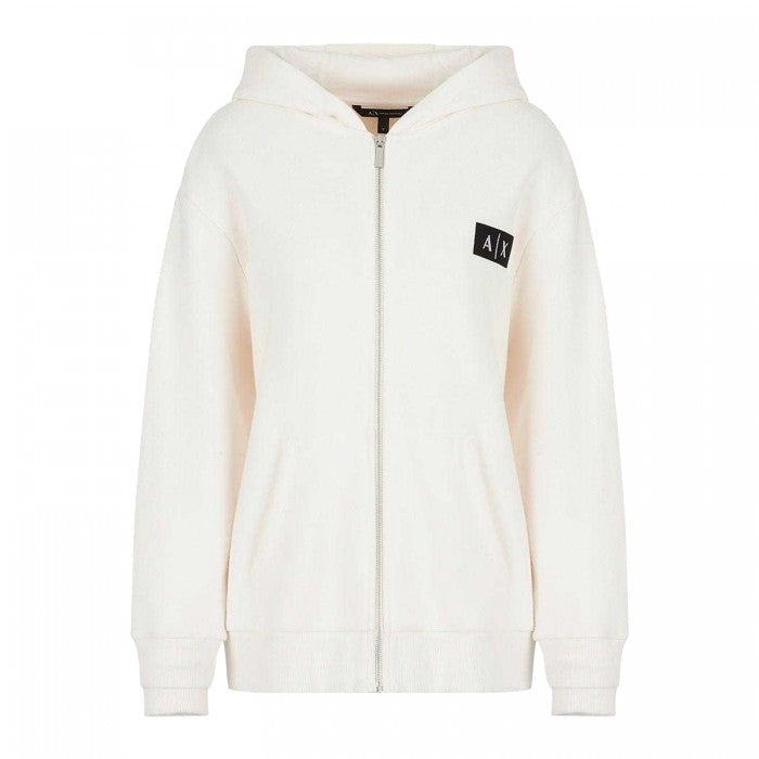 Front - Armani Exchange Womens/Ladies Full Zip Hoodie