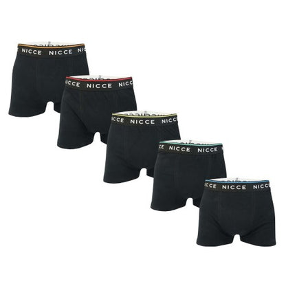 Front - Nicce Mens Foxwell Boxer Shorts (Pack of 5)