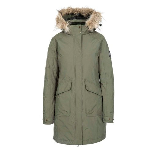 Front - Trespass Womens/Ladies Bettany DLX Waterproof Down Jacket