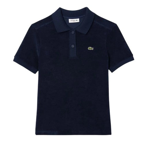 Front - Lacoste Womens/Ladies Terrycloth Slim Polo Shirt