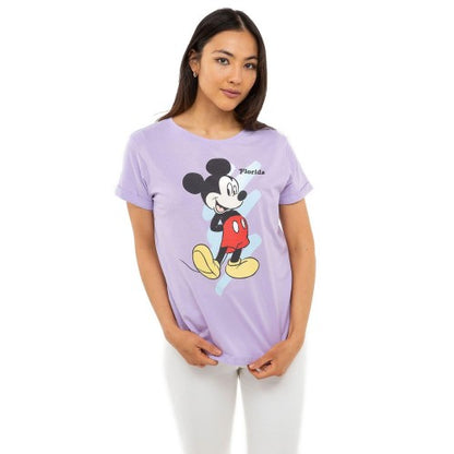 Front - Disney Womens/Ladies Mickey Mouse T-Shirt