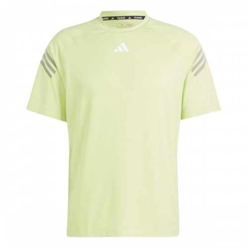 Front - Adidas Mens Stripe Aeroready Training T-Shirt