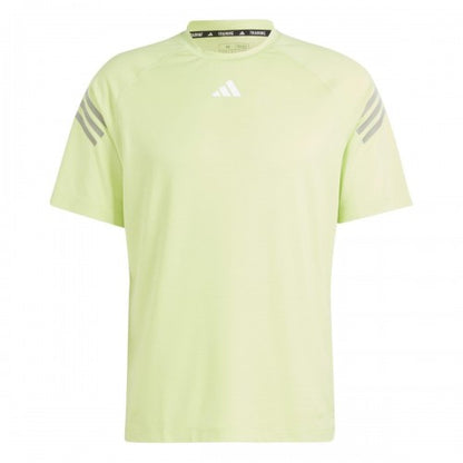 Front - Adidas Mens Stripe Aeroready Training T-Shirt