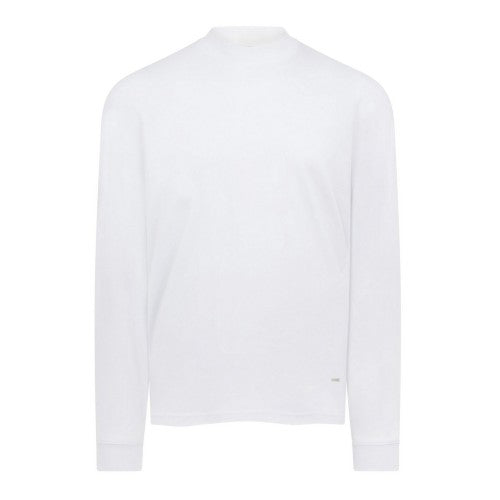 Front - Lyle & Scott Mens Interlock Oversized Long-Sleeved T-Shirt