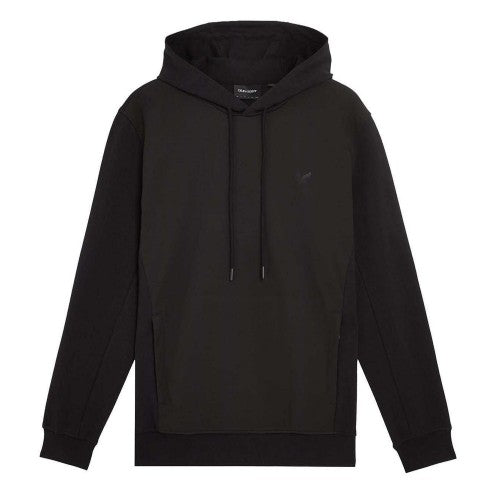 Front - Lyle & Scott Mens Hybrid Softshell Pull Over Hoodie
